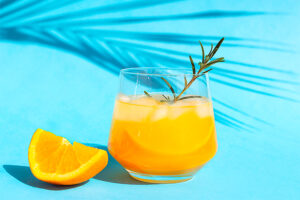 Orange cocktail drink tropical