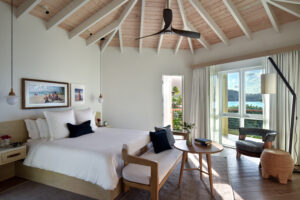 Ocean view cottage at Rosewood Little Dix Bay. Brightspot incentive travel program, president's club trip.