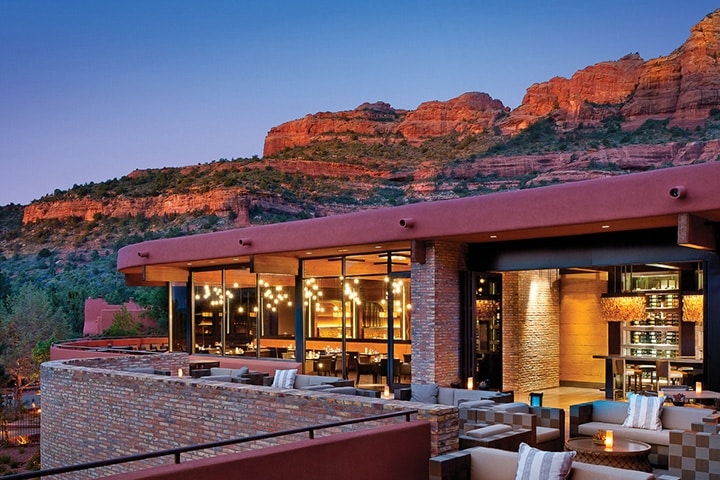 The Enchantment Resort Sedona surrounded by mountains