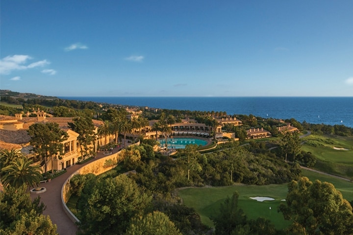 Pelican Hill with ocean in the background