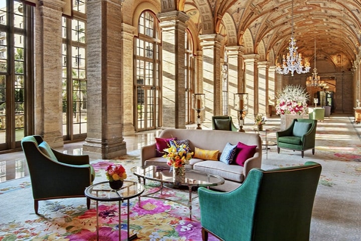 Indoor seating at The Breakers