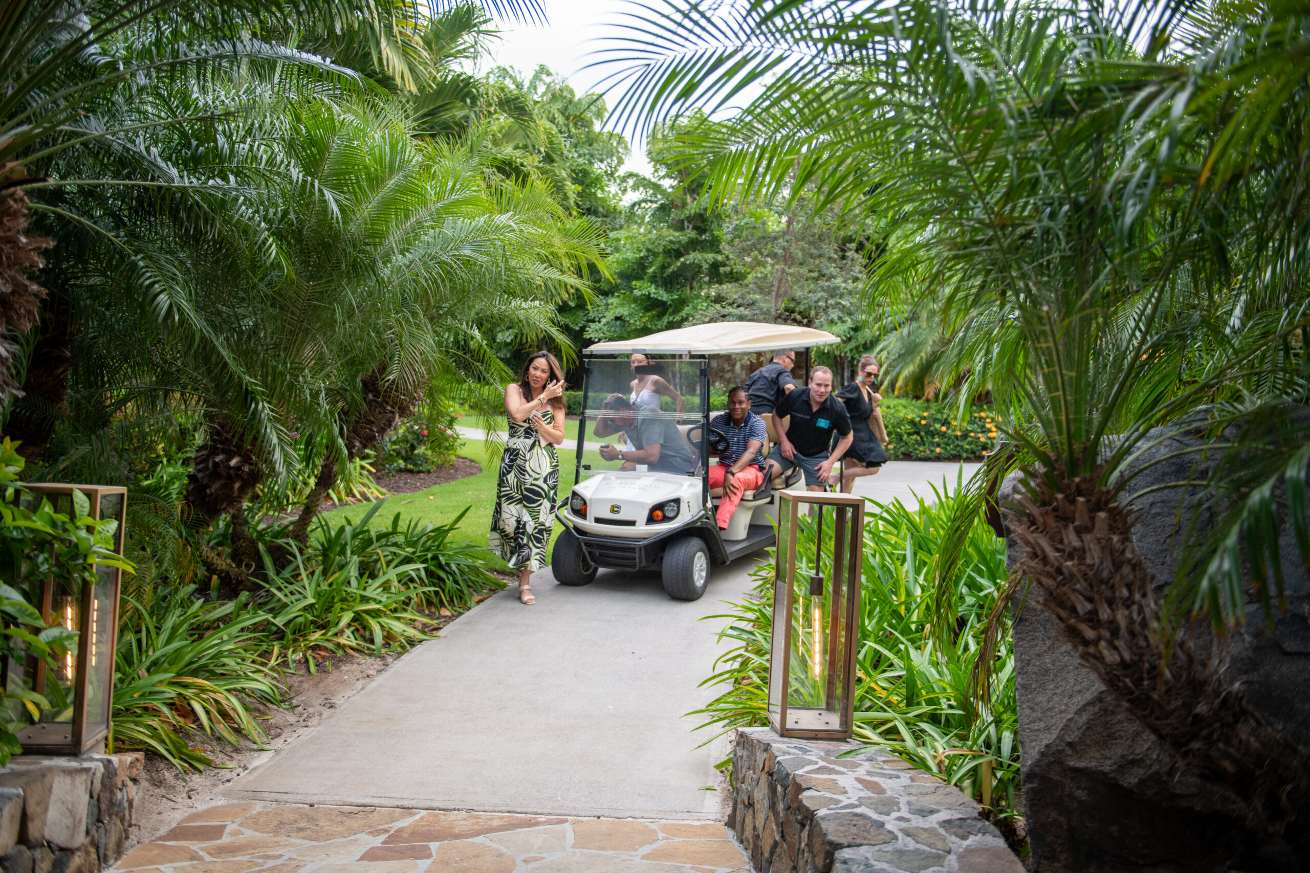 group-of-people-on-a-golfcart-in-Virgin-Gorda
