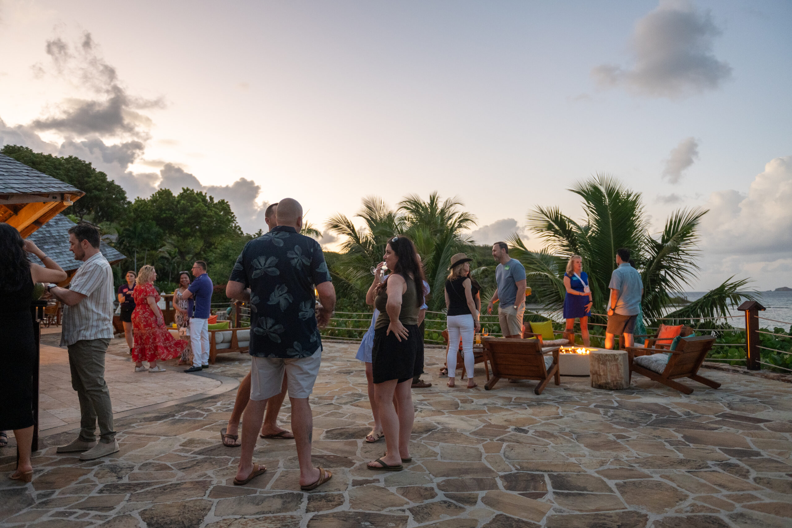 sunset-with-people-conversing-in-Virgin-Gorda