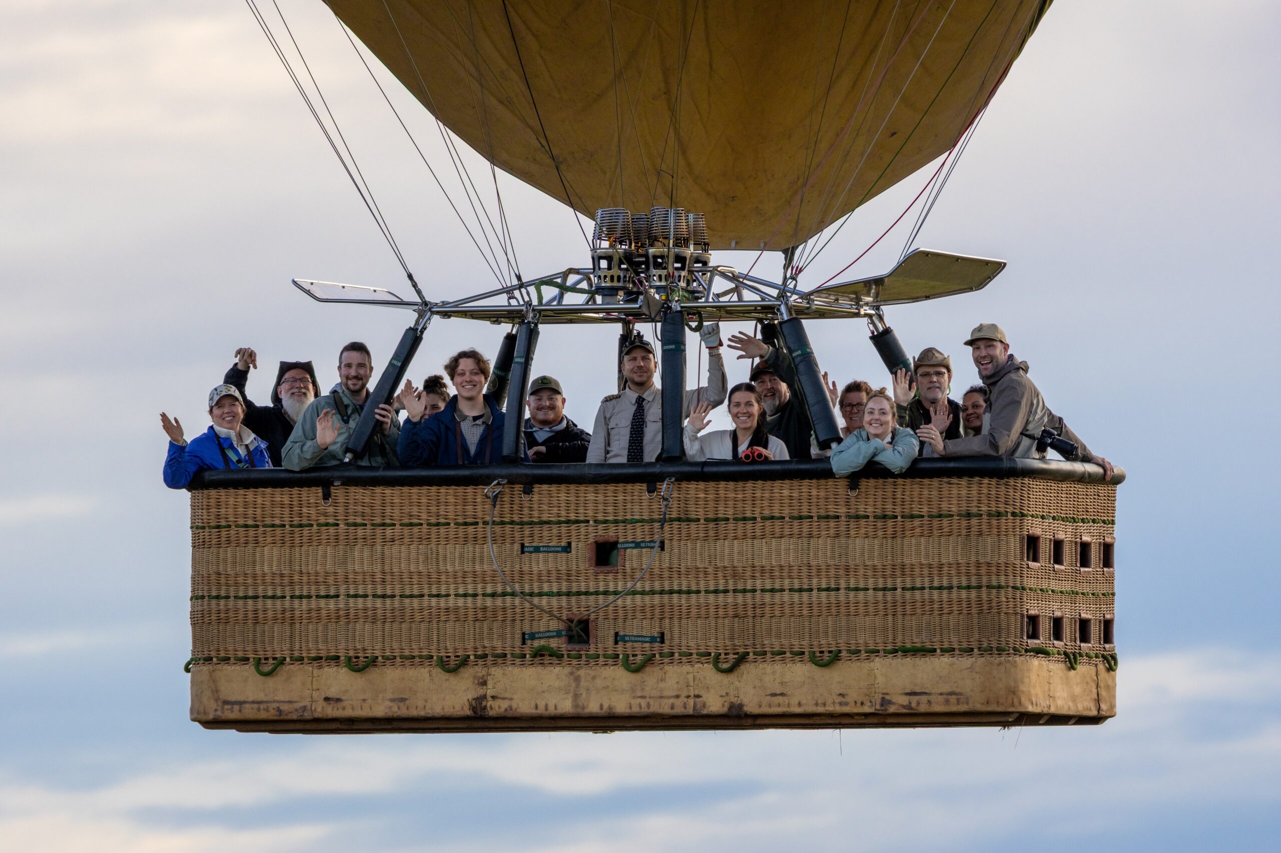 Hot Air Balloon over the Serengeti - Group Photo